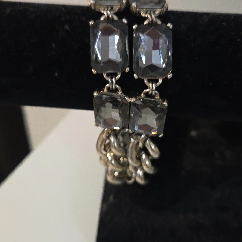 The Limited Silver Chain Bracelet with Dark Accents